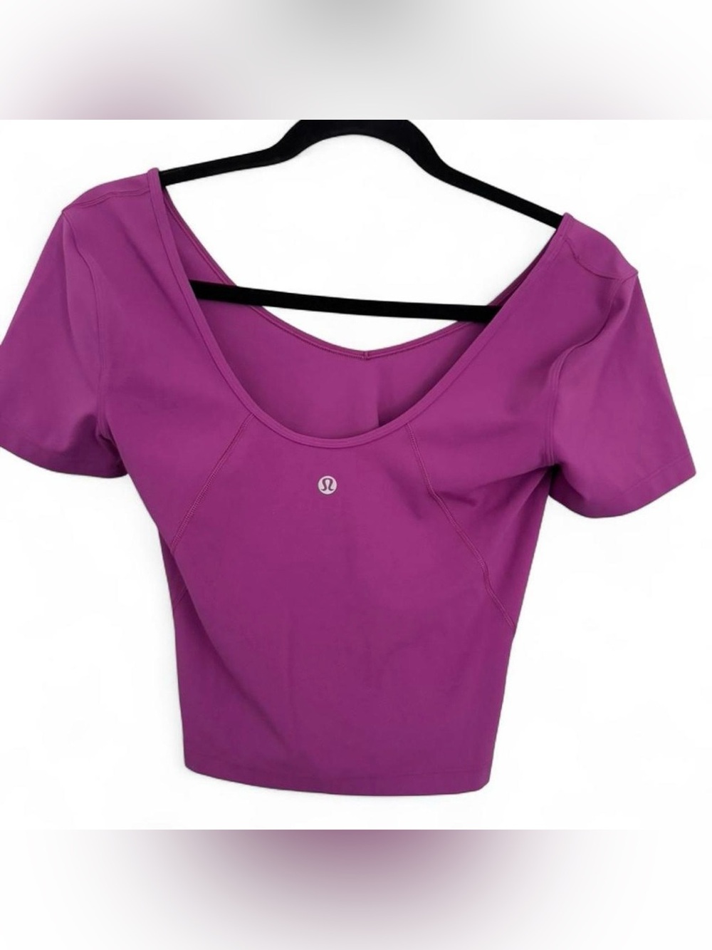 Lululemon purple short sleeve athletic top - Picture 3 of 3